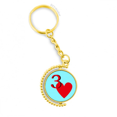 thumbnail image 1 of El corazón de Júpiter. Anillo de oro de metal llavero llavero, 1 of 3