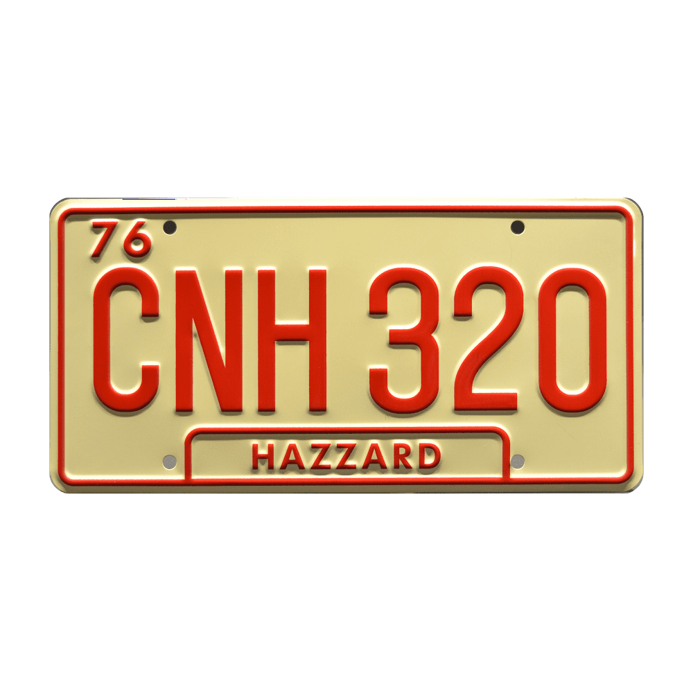 The Dukes of Hazzard General Lee CNH 320 Metal Stamped