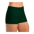 Motionwear Women's Banded Leg Boy Cut Shorts Petite GREEN