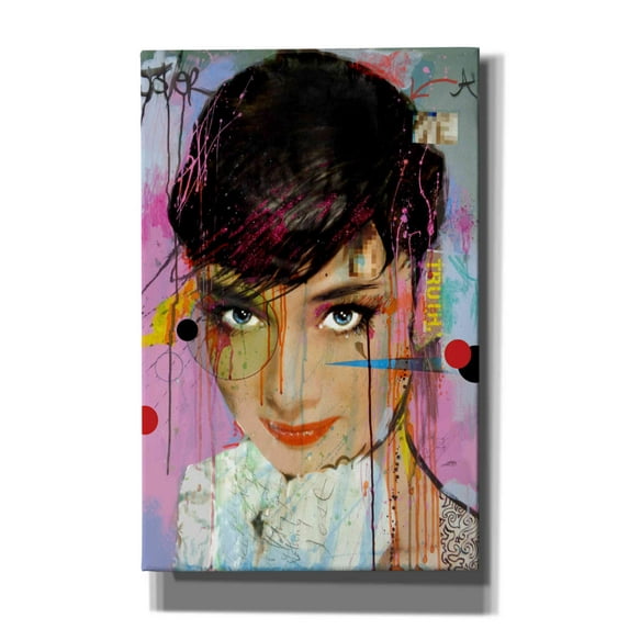 Epic Graffiti 'Audrey On Ice' by Loui Jover, Canvas, Wall Art, 26"x40"