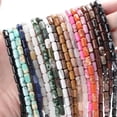 thumbnail image 5 of HOOUN Natural Cylinder Turquoises Agates Cylinder Loose Beads For Jewelry Making DIY-Lake Blue Sediment-4x8mm about 50pcs, 5 of 9