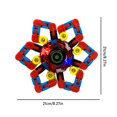 thumbnail image 2 of Glowing Fingertip Mechanical Top Anxiety and Stress Relief DIY Deformable Stress Relief Toy Creativity Development Glowing Decompression Fingertip Spinner for, 2 of 2