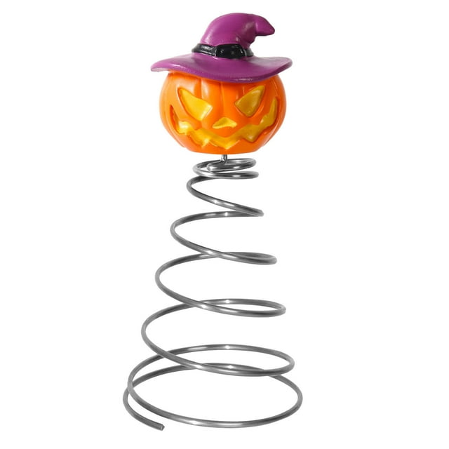 Halloween Topper Pumpkin Miniature Topper Mini For Halloween Party Abstract Shelf Yard Small Decorative Sculpture Large Christmas Decorations Bulbs Standing Garden Head Sculpture with Bookshelf Statue