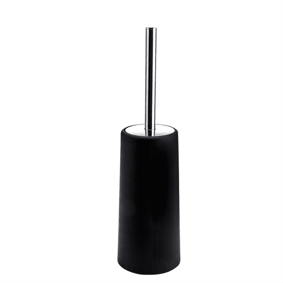 Toilet Brush and Holder, 2 Pack with 304 Stainless Steel Long Handle, Bowl Black