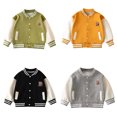 thumbnail image 2 of Zecgelong Toddler Boys Girls Long Sleeve Outwear Jacket Coat Patchwork Baseball Clothes, 2 of 4