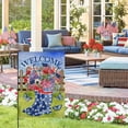 thumbnail image 2 of 4th of July Welcome Garden Flag Stars and Stripes American Flag Poppy Flower Butterfly Spring 12.5x18 Double Sided Boots Memorial Independence Day Outside Yard Patriotic Party Decoration, 2 of 6