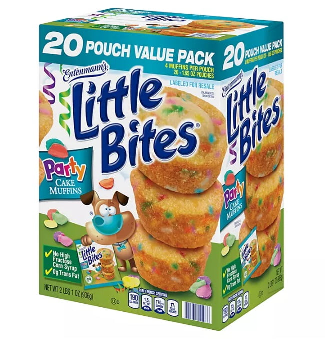 Entenmann's Little Bites Party Cake Muffins (1.65 oz., 20 pk