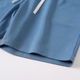 thumbnail image 7 of Besolor Summer Shorts for Men Elastic Waist Drawstring Casual Loose Lightweight Comfy Workout Beach Shorts with Pocket(X-Large,Sky Blue), 7 of 7