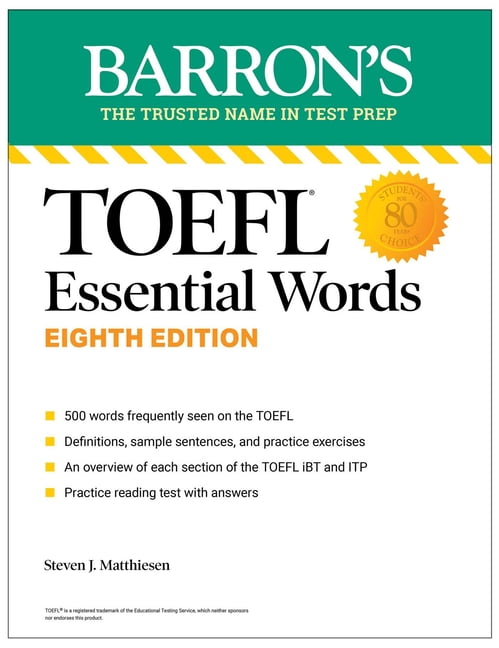 Essential　Prep:　Ghana　Eighth　Words,　TOEFL　Test　Barrons　Ubuy