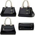 thumbnail image 4 of GZhLonKiMa Patent Leather Handbags and Purses for Women Evening Bags Satchel Handbag Top Handel Bag Ladies Shoulder Crossbody Bag, 4 of 4