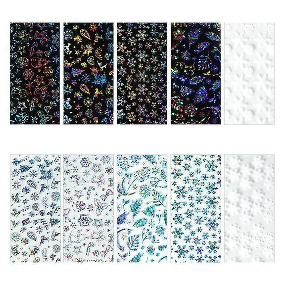 30pcs Christmas Nail Stickers