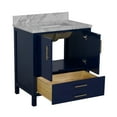 thumbnail image 5 of California 30" Bathroom Vanity with Royal Blue Cabinet and Carrara Marble Top, 5 of 6