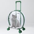 thumbnail image 4 of Maleta con ruedas para mascotas, caja de burbujas perros, cápsu ligera con rueda silenciosa, bolsa de transporte , rayas rayas Colco Caja de la carretilla, 4 of 8