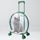 thumbnail image 4 of Maleta con ruedas pa mascotas, caja de burbujas pa gatos y perros, cápsula transpente ligera con rueda silenciosa, bolsa de transporte , rayas Sunnimix Caja de la carretilla, 4 of 8