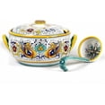 thumbnail image 2 of RAFFAELLESCO DELUXE Soup Tureen With Ladle Deruta Majolica Ceramic, 2 of 4
