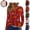 Deep Red, variant on Mfakffe Christmas Womens T Shirts Long Sleeve V Neck Tops Comfortable Christmas Graphic Shirt Lightweight Pullover Tee