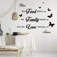 thumbnail image 2 of WYZCTTD 1Pcs Kitchen Wall Decor Stickers，Dining Room Wall Decor Dinner Prayer Wall Decor Bless，Sign Prayer Room Table Decor Family Stickers for Home Wall Decorations, 2 of 7