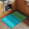 thumbnail image 3 of Color Gradient Striped Washable Small Entryway Area Rugs 2'x3', Blue Teal Green Ombre Modern Abstract Low Pile Throw Rug Non-Slip Sturdy Edge Binding Carpet for Front Door Floor Room Entry, 3 of 9