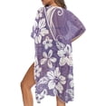 thumbnail image 5 of HELLHERO Polyester Beach Cover Ups for Women for Vacation Lightweight Long Hibiscus, 5 of 6