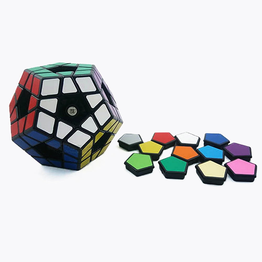 Paquete de Regalo de Juguete de Rompecabezas Dodecaedro Cubo Mágico TOYESS Megaminx Cube 3x3 Stickerless
