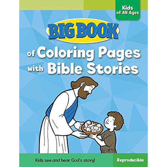 Pre-Owned Big Book of Coloring Pages with Bible Stories for Kids of All Ages, 9780830772360, 0830772367, Paperback, Clr Csm edition