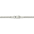 thumbnail image 3 of White Sterling Silver necklace Box chain Pendant 30 in 2.25 mm, 3 of 5