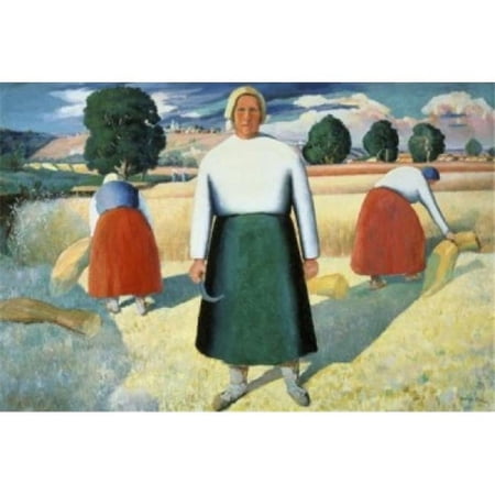 Female Farmers Kazimir Malevich 1878-1935 Russian Russian State Museum St Petersburg Russia Poster Print - 18 x 24 in.