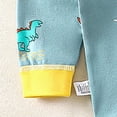 thumbnail image 4 of TOWED22 Toddler Girl Boy 2pcs Long Sleeve Sweatshirt Tops and Pants Set Graphic Print Fall Winter Clothes Casual Outfits Clothing(Green,7-8 Y), 4 of 6
