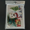 thumbnail image 3 of Westie Christmas Greeting Cards and Envelopes Pack of 8 7 in x 5 in, 3 of 3