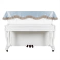 thumbnail image 4 of Velvet Piano Cover for 88-Key Keyboard Dustproof Cloth Piano Accessories Practical Design Blue, 4 of 8