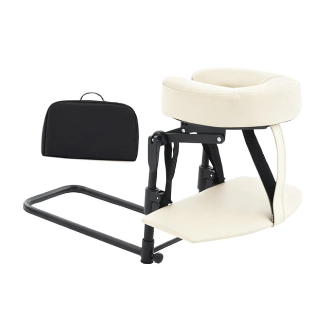 Esquirla Head Cradle and Face Rest Support Cushion Multi Function for Home Beauty Bed Beige White