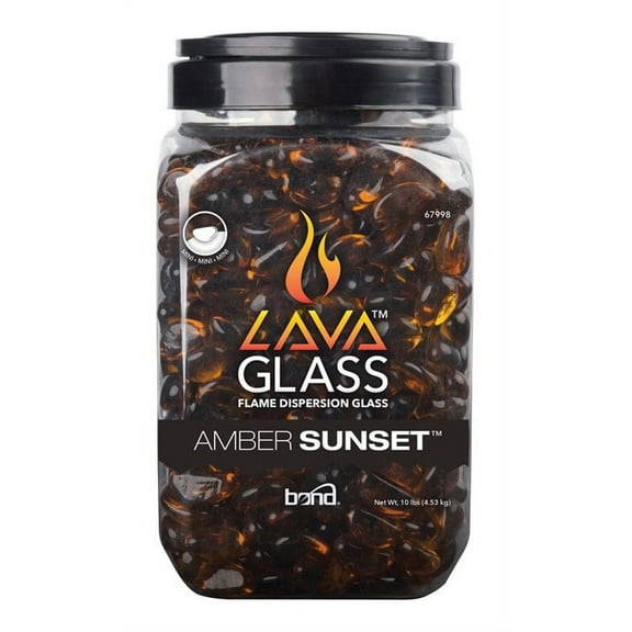Bond Lavaglass® - Mini - Amber Sunset® 10 Lb Jar 4 Pack