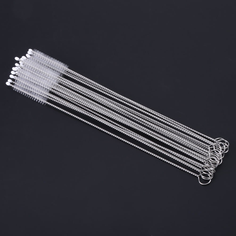 HURRISE 20pcs Baby Milk Feeding Bottle Stainless Steel Hand Drink Water Cup Straw Wash Brush Cleaner,Feeding Bottle Brush,Bottle Brush