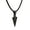 Black, variant on Ice City Men's Arrowhead Pendant Necklace, Spear Point Design, Chain Necklace for Men - Black