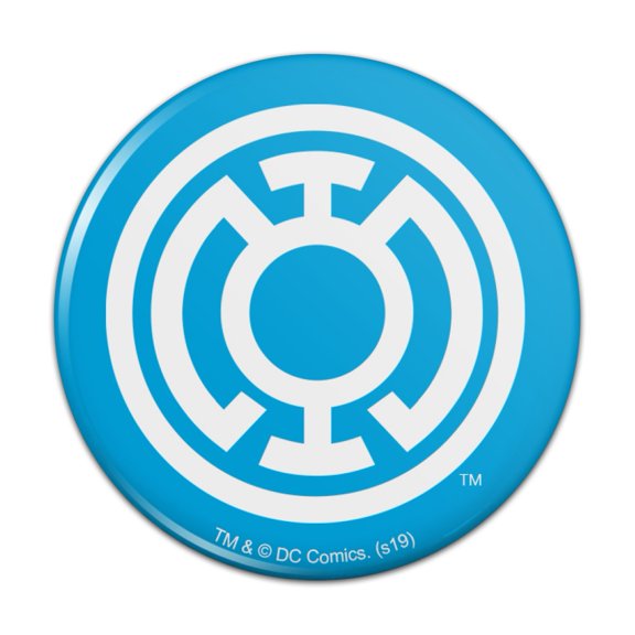 Green Lantern Blackest Night Blue Lantern Logo Kitchen Refrigerator Locker Button Magnet