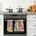 thumbnail image 4 of Yayeee 100% Cotton Hand Towels for Bathroom 16" x 28" Soft Absorbent Kitchen Towel, Vibrant Flowers Pattern, 4 of 7