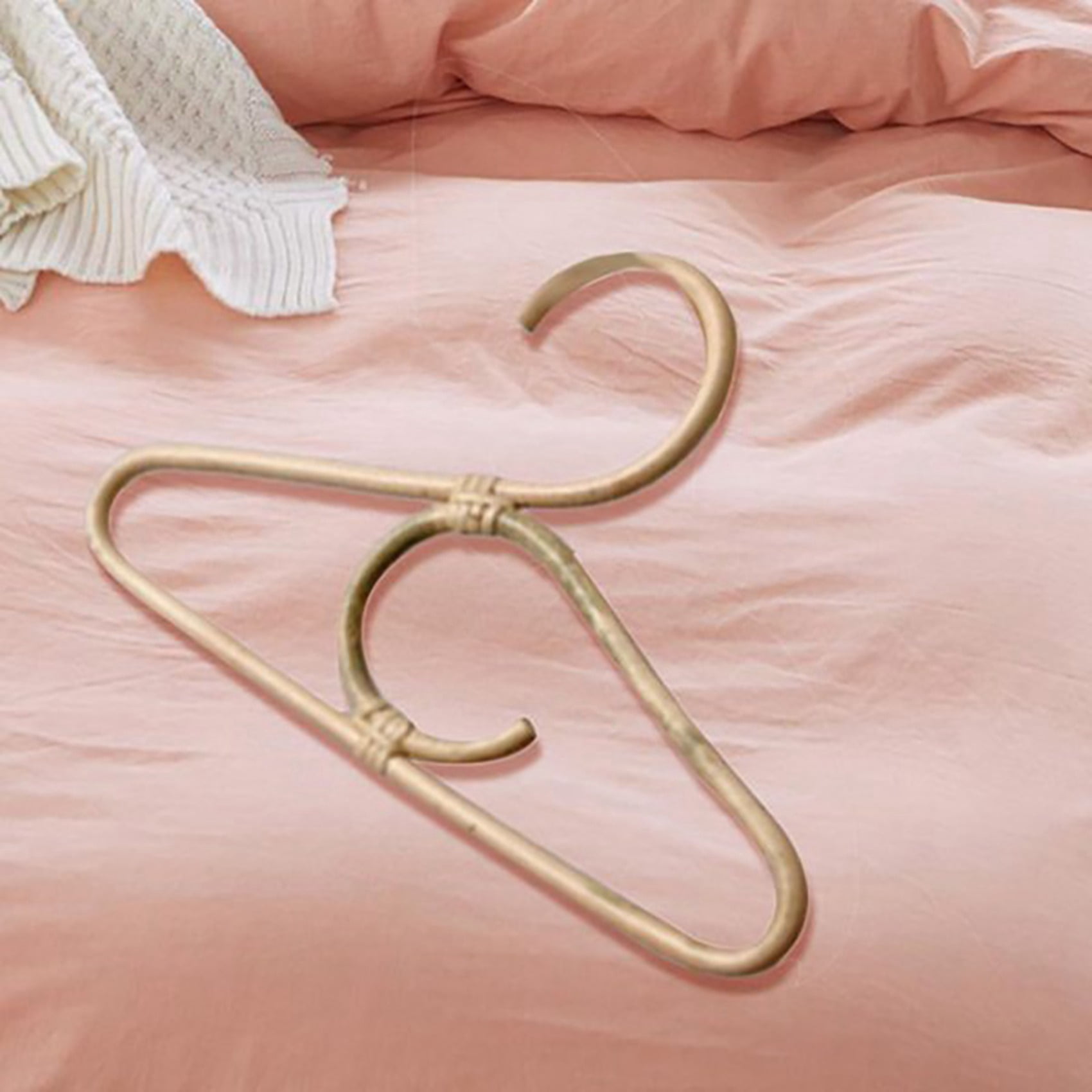 8Pcs Rattan Clothes Hanger Nordic Style Kids Garments Rack Children Hanger Kids Room Decor Hangers for Clothes