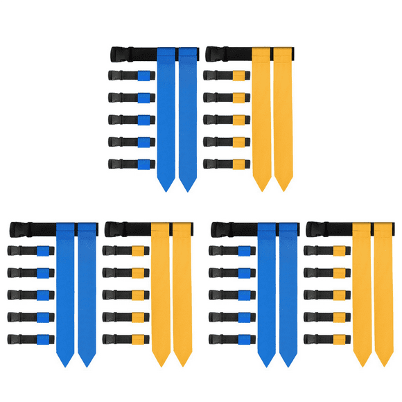Flag Football Belts, 42 Player Adjustable Flag Football Set for Sports Training Competition