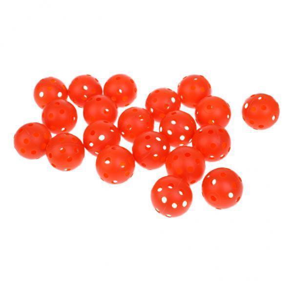 2-5pack 20 piezas pelotas para golf huecas de plástico pelota de entrenamiento de práctica perforada 2 piezas DYNWAVEMX Pelotas de golf