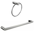 thumbnail image 1 of Chrome Plated Towel Ring With Single Rod Towel Rack Accessory Set AI-13365, 1 of 5
