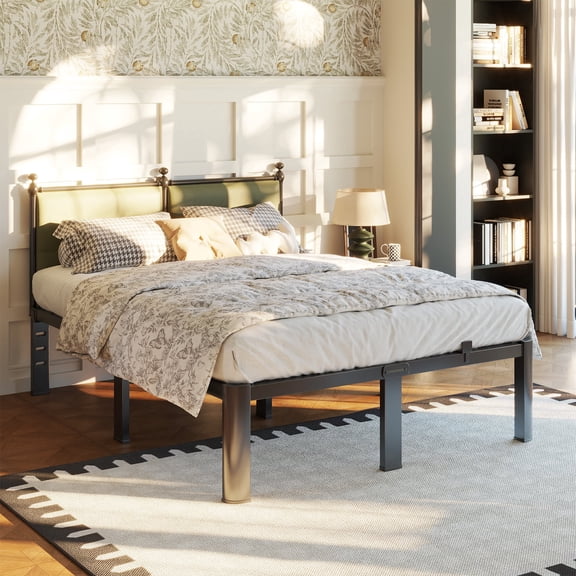 Fowroa 14 Inch Tall Heavy Duty Standard Bed Frame, Queen