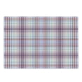 thumbnail image 1 of Checkered Cutting Board, Thin Geometric Strips Retro Folkloric Irish Cultural Design, Decorative Tempered Glass Cutting and Serving Board, Large Size, Violet Blue Turquoise, by Ambesonne, 1 of 1