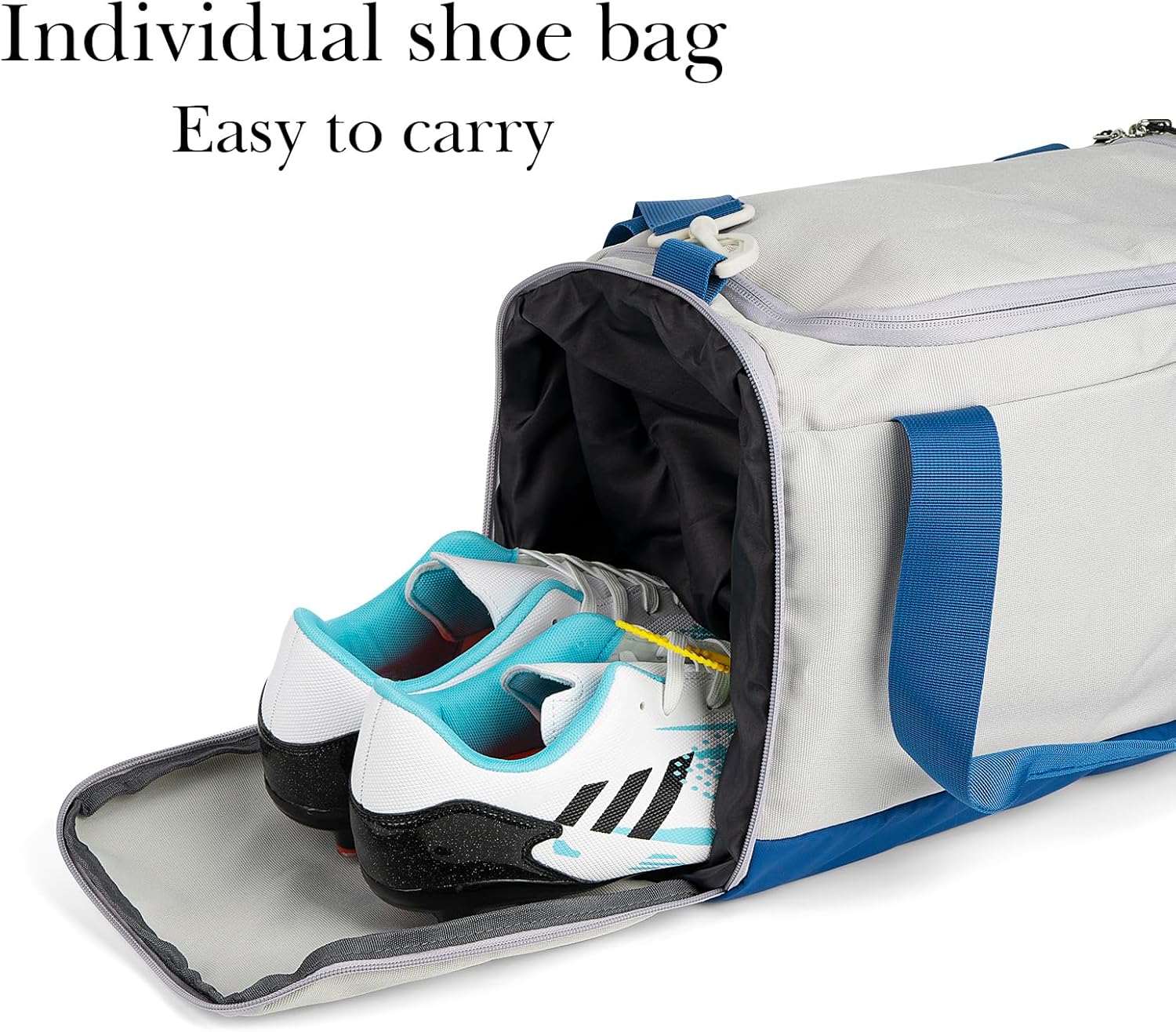 Yoqb Small Duffel Bag for Kids, Soccer, Basketball Sports Equipment Bag with Shoe Compartment, Fit Team Practice or Overnight Travel, 15 X 9 inch Small Gym Bag for Youth, WomenA108