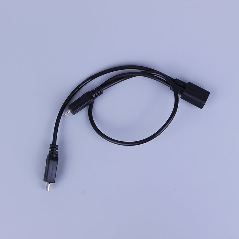 Micro usb 2.0 splitter Y 1 female to 2 male data charge cable extension cordk6 