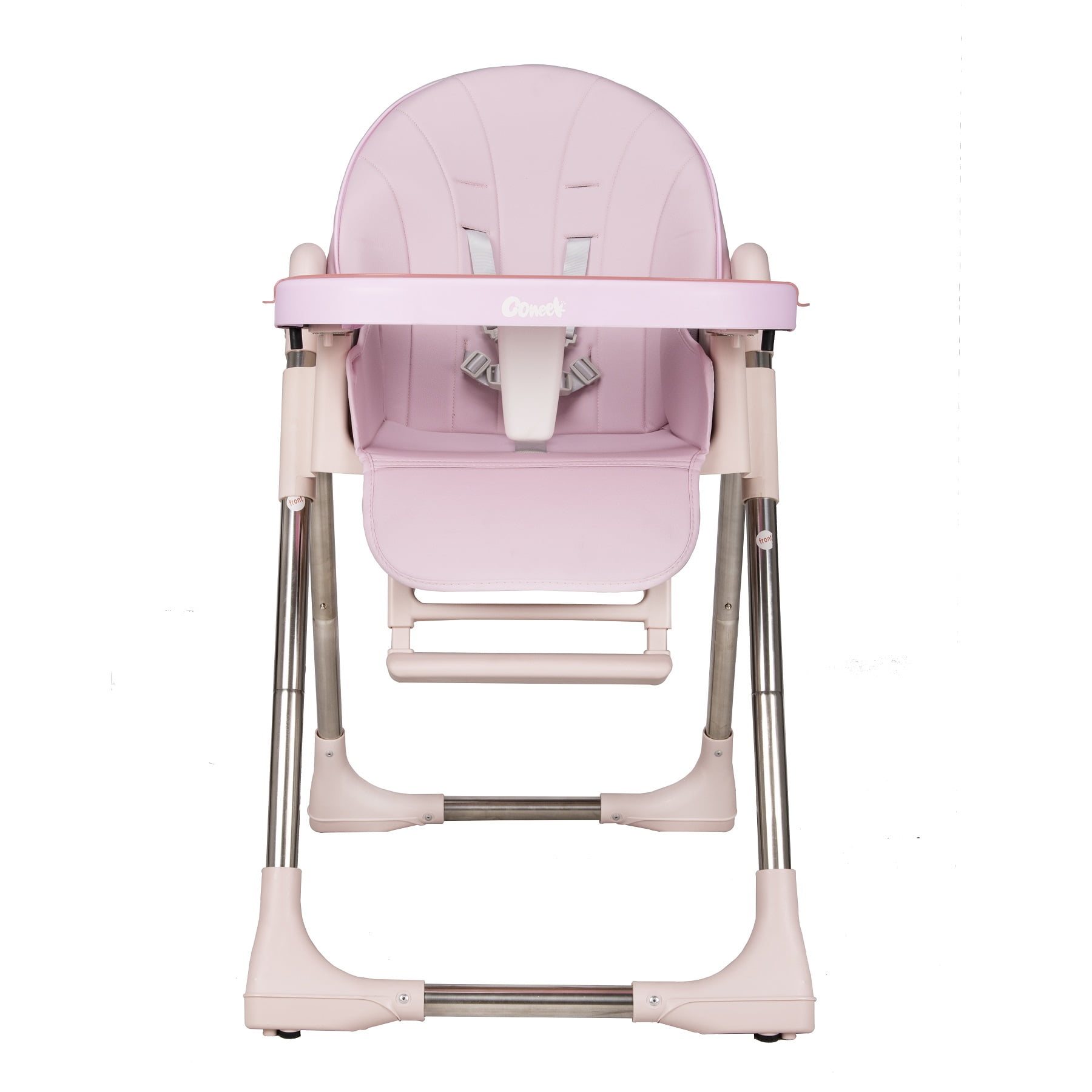 IVIL High Chair Booster Feeding Chair with Modern Design, Portable Highchair, Beige Pink Green