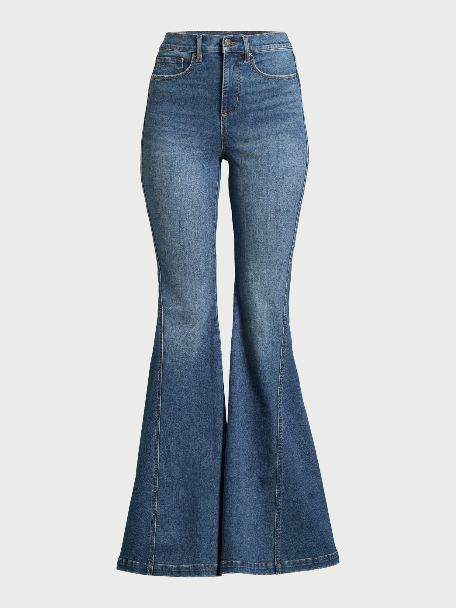Sofia Jeans Women's Melisa Mega Flare Super High Rise Jeans, 33" Inseam, Sizes 0-20