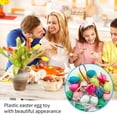 thumbnail image 3 of 18Pcs Easter Eggs Plastic Fake Eggshell Decorative Simulation Hanging Ornament Toy Party Prop, PP Bag Packaging, 3 of 8