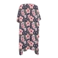 thumbnail image 2 of HELLHERO Hibiscus Flower Pattern Swimwear Coverup Loose Polyester Ultimate Elegant Bathing Suit Cover Up, 2 of 6