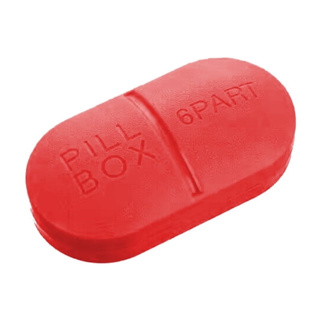 Ohufall 7 Day Pill Organizer Portable Weekly Pill Box Candy Color Vitamin Case For Daily Use