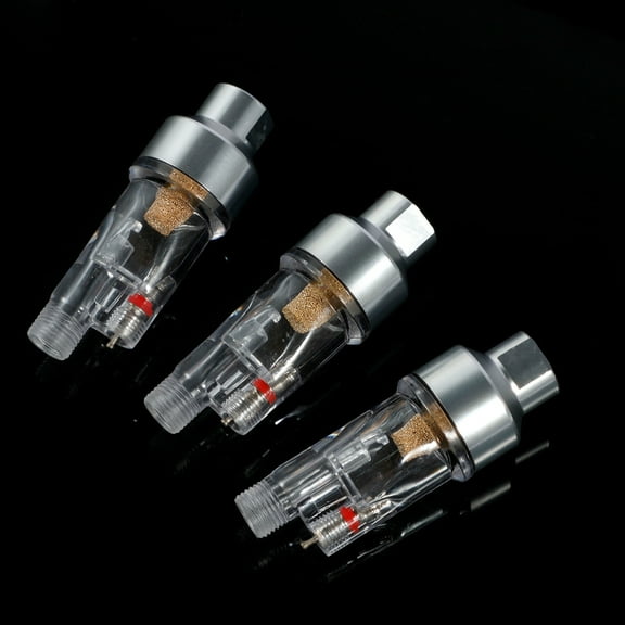 3Pcs Plastic Shell Airbrush Air Filter With 1/8 Inch Thread Oxidation Resistant Airbrush Water Separator Easy To Use Air Brush Oil Separator for Iwata for Devilbiss for Master